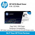 HP Original Toner : HP 307A Black : Std : 7,000pgs : CE740A :  2 Years Direct HP Warranty