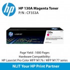 HP Original Toner : HP 130A Magenta : Std : 1,000pgs : CF353A : 2 Years Direct HP Warranty