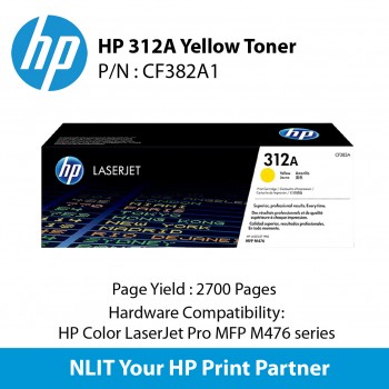 HP 312A Yellow  Toner Cartridge (CF382A)