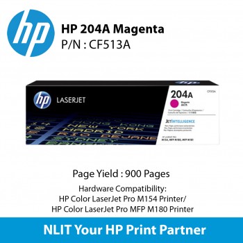 HP 204A Magenta laserJet Toner 900pgs CF513A