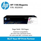 HP Original Toner : HP 119A Magenta Original Laser Toner Crtg : 700pgs : W2093A : 2 Yrs Warranty