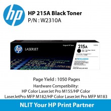 HP 215A Black laserJet Toner : 1050pgs : W2310A