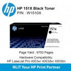 HP Original Toner : HP 151X Black  : 9700pgs : W1510X : 2 Yrs Warranty W1510X