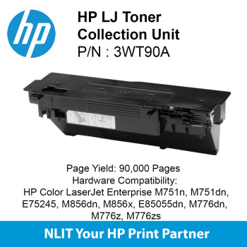 HP LASERJET TONER COLLECTION UNIT : Std : 90,000pgs : 3WT90A