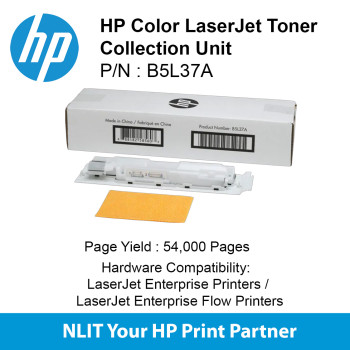 HP LASERJET TONER COLLECTION UNIT : Std : 54,000pgs : B5L37A B5L37A