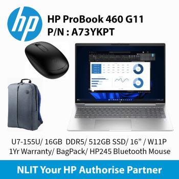 HP ProBook 460 G11 U7-155U / 16GB DDR5 / 512GB SSD / 16