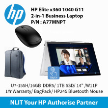 HP Elite x360 1040 G11 2-in-1 Business Laptop , U7-155H / 16GB DDR5 / 1TB SSD / 14