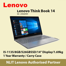 Lenovo ThinkPad E14 ( i5-1135G7/8GB/256GBSSD/W10P/1.6kg) 20TA00DTMY