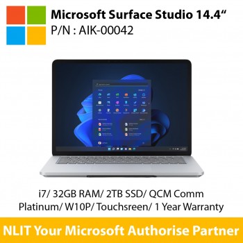 Microsoft Surface Laptop Studio 14.4“ touchscreen  AIK-00042 (i7/32/2TB/QCM Comm Platinum/Win 10 Pro/1Yr Warranty )