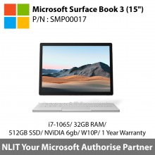 Microsoft Surface Book 3 38.1 cm (15") Touchscreen 2 in 1 Notebook - i7-1065/32GB/512GB/NViDIA 6gb/W10P