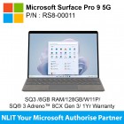 Microsoft Surface Pro 9 5G Platinum RS8-00011 (SQ3 /8GB RAM/128GB/Microsoft SQ® 3 Adreno™ 8CX Gen 3/Win 11 Pro/1Yr Warranty)