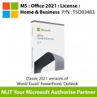 MS : Office 2021 : License : Home & Business : T5D03483