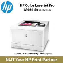 HP Color LaserJet Pro M454dn Printer Network, Duplex, A4 Color Print only, 27ppm Black and Color, 3 Yrs Warranty,
